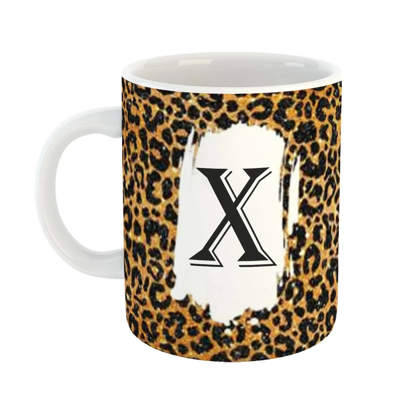 ماگ پاد افرین مدل فانتزی طرح حرف X کد 11