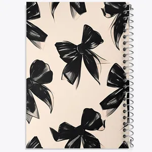 دفتر شطرنجی 50 برگ خندالو طرح پاپیون مشکی کد N3216