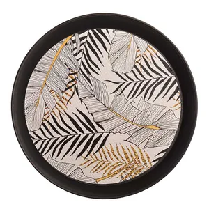 سینی مهروز مدل S-6002-85 طرح برگ