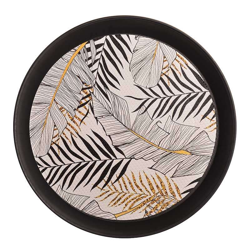 سینی مهروز مدل S-6002-85 طرح برگ سینی مهروز مدل S-6002-85 طرح برگ