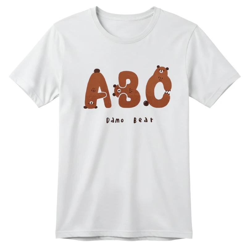 تی‌شرت آستین کوتاه بچگانه مدل خرس کد v29