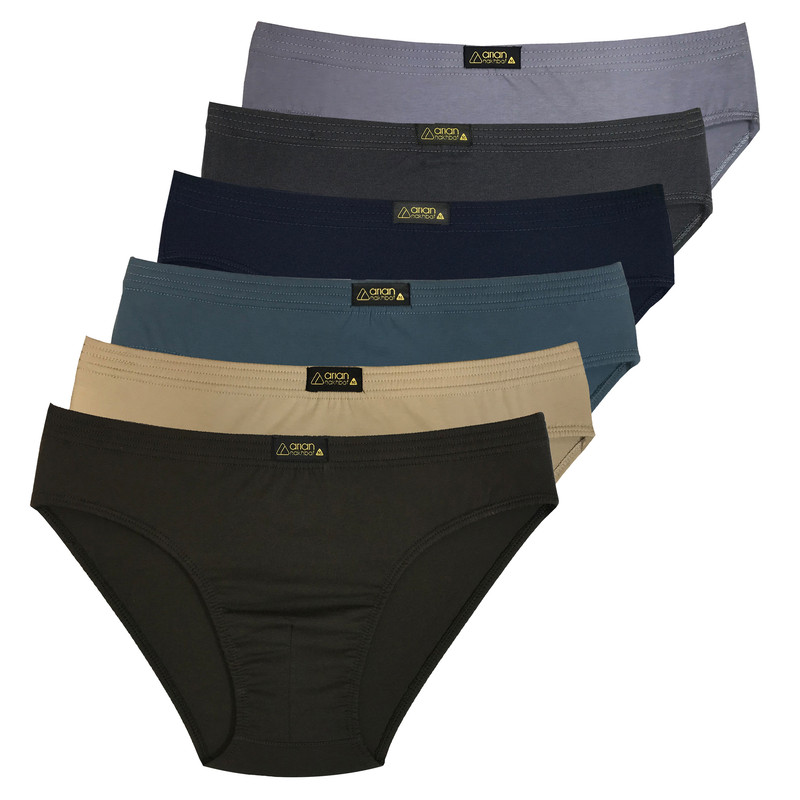 شورت پسرانه آریان نخ باف مدل 4312 بسته 6 عددی