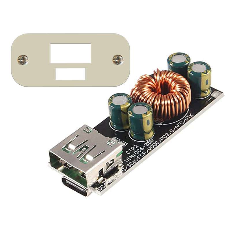 ماژول سوپر فست شارژ USB Type-C مدل QC4.0 به همراه قاب اختصاصی