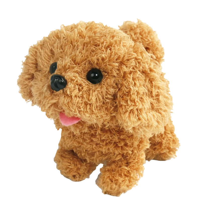 عروسک ناب سل مدل سگ پولیشی فرفری پاکوتاه موزیکال ارتفاع 15 سانتی متر