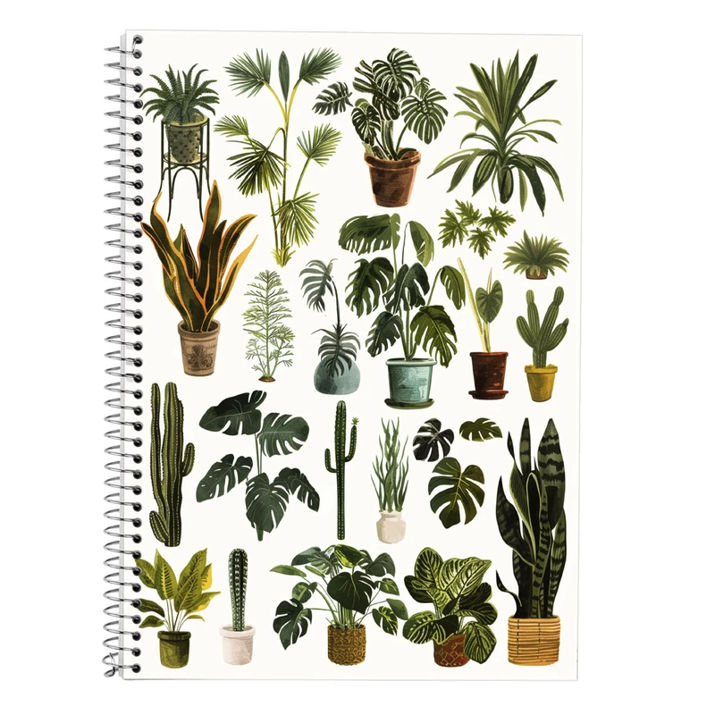 دفتر زبان 50 برگ مدوپد مدل دو خط طرح گل کد DF13777