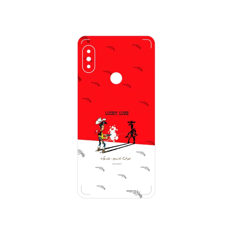 برچسب پوششی ماهوت مدل Lucky Luke مناسب برای گوشی موبایل شیائومی Redmi Note 5 Pro