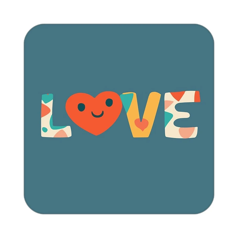 زیر لیوانی کاکتی طرح عاشقانه مدل mp37304