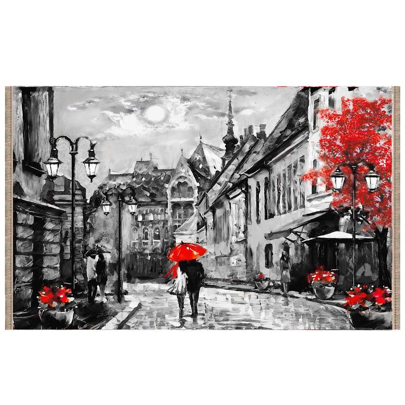 فرش پارچه ای مدل ترمزدار طرح آبرنگ فرش پارچه ای مدل ترمزدار طرح آبرنگ