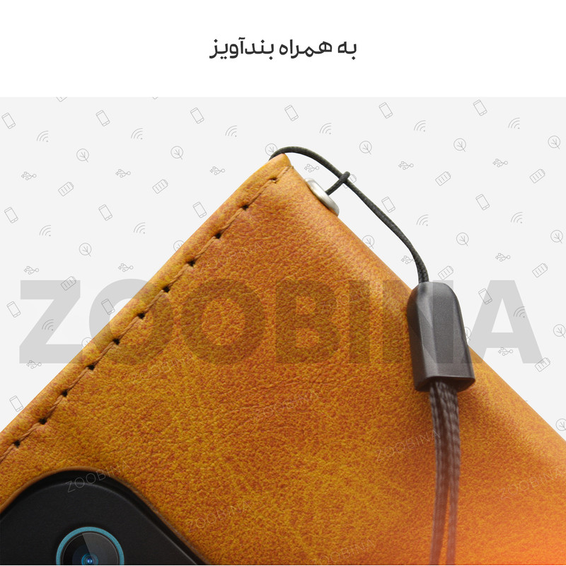 کیف کلاسوری زوبینا مدل Zip مناسب برای گوشی موبایل سامسونگ Galaxy Note 20 Ultra