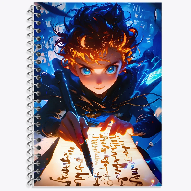 دفتر لغت 50 برگ خندالو طرح پسر انیمه کد F6636