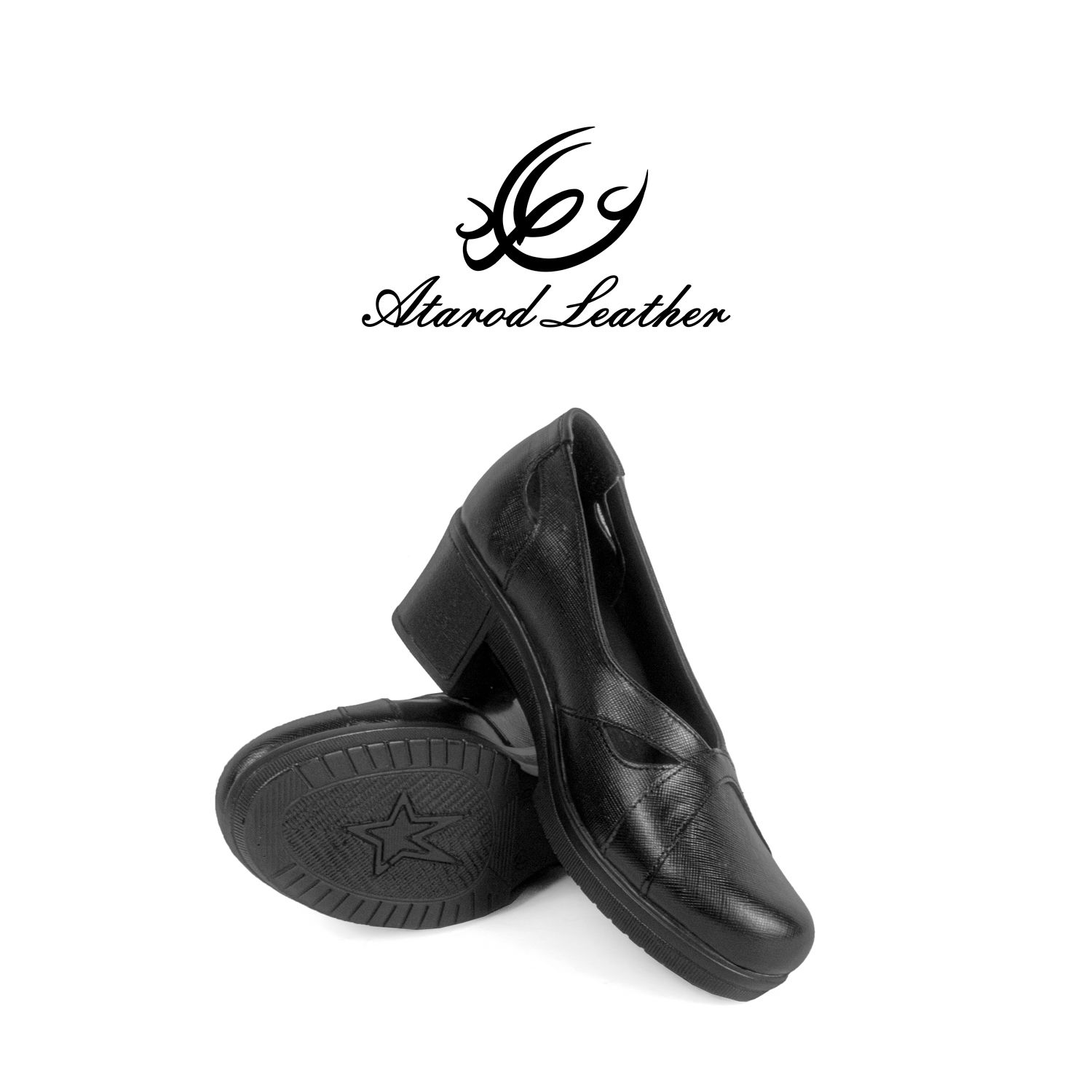 کفش زنانه چرم عطارد مدل چرم طبیعی کد SH214 - - 5