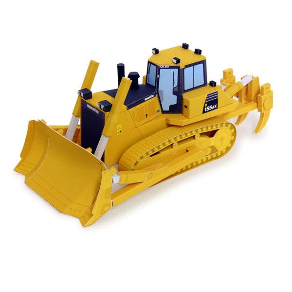 بازی آموزشی مدل کاردستی ماکت بلدوزر کوماتسو کد D155AX
