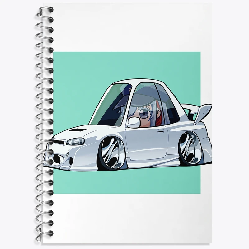 دفتر زبان 50 برگ خندالو مدل دو خط طرح میلیزه انیمه 86 کد 33810