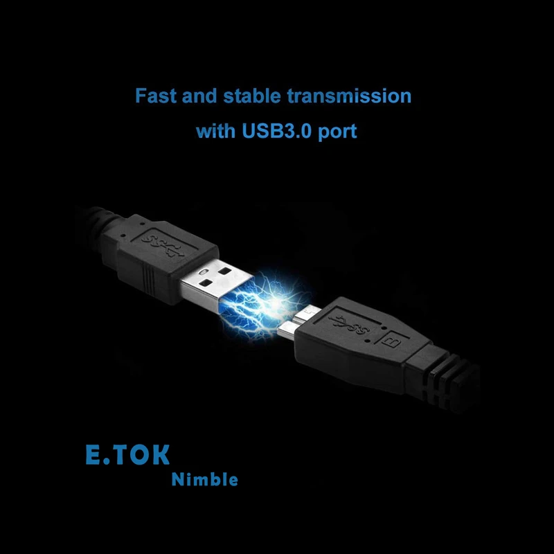 عکس شماره 15 : کابل هارد usb3.0 ایتوک مدل nimble طول 0.3 متر