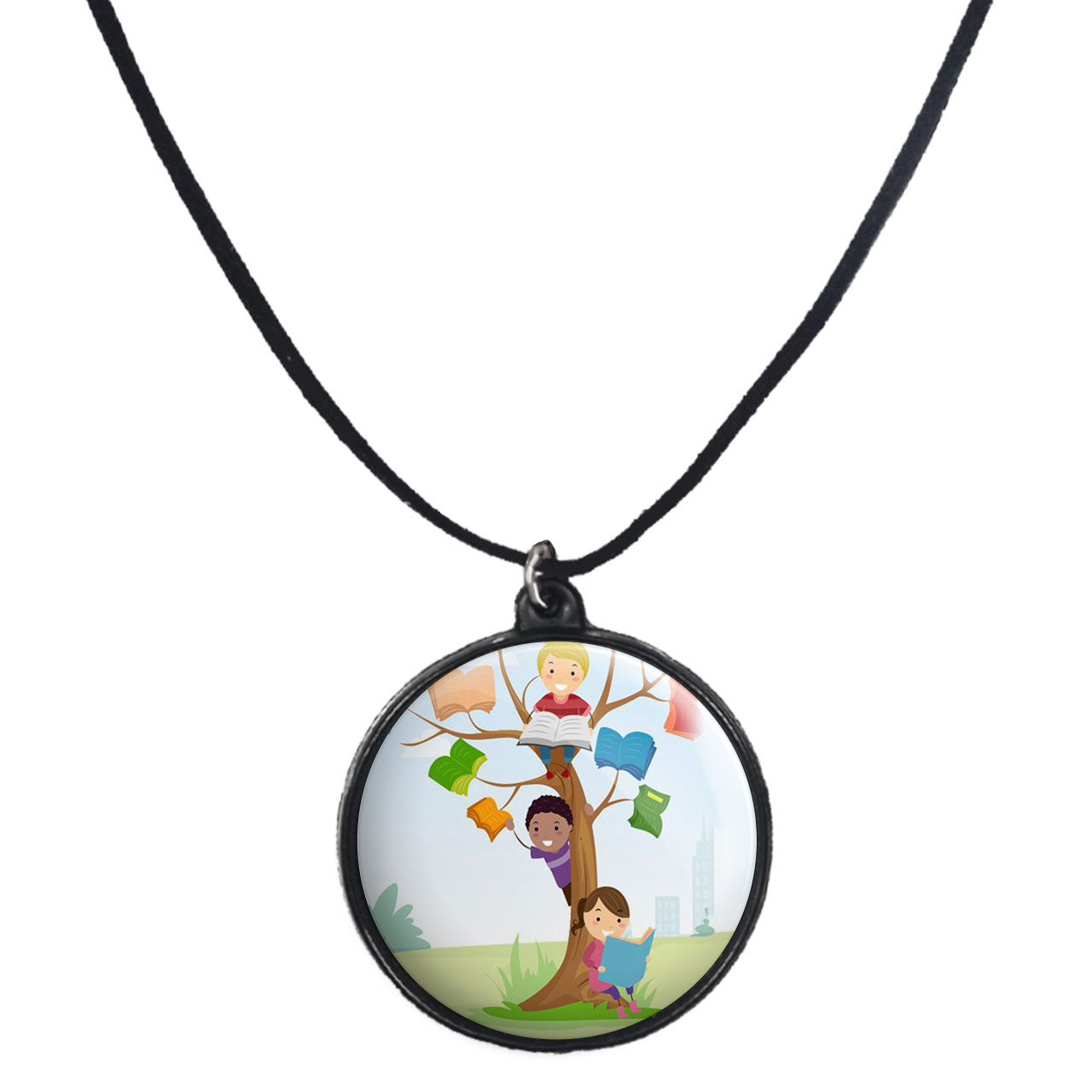 گردنبند پرمانه طرح جشن الفبا کد pmb.22634 مدل دو طرفه