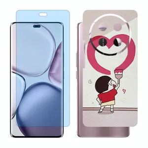 Glass Together model matte anti bluescreen protector suitable for Honor X9c mobile phone with back cover sticker