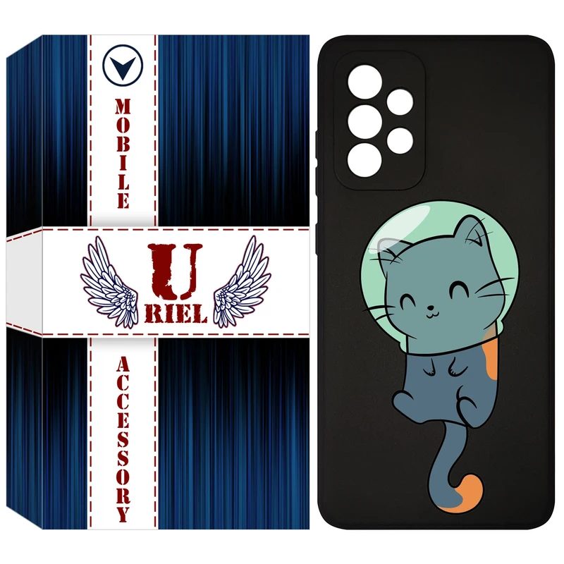 کاور یوریل مدل قاب KSH کد 61 طرح گربه مناسب برای گوشی موبایل سامسونگ Galaxy A33 5G