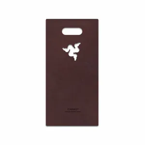 MAHOOT Matte-Dark-Brown-Leather Cover Sticker for Razer Phone 2