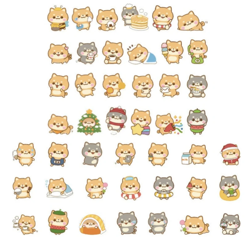 برچسب مدل پیشی بازیگوش بسته 45 عددی