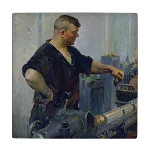  کاشی کارنیلا طرح کارگاه تراشکاری مدل لوحی کد klh1867