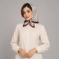 مینی اسکارف زنانه مدل نخی گلدار ریز	
