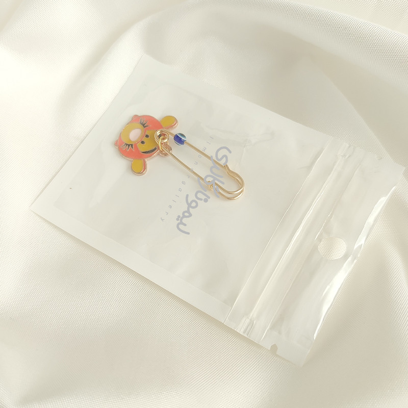 سنجاق سینه دخترانه لیمونار گالری مدل ببر بامزه سنجاق سینه دخترانه لیمونار گالری مدل ببر بامزه