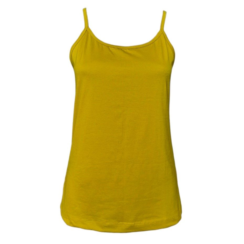 تاپ زنانه دوک مدل بنددار رنگ خردلی -  - 1