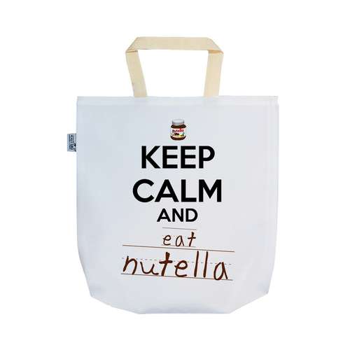 ساک خرید ترمه طراحان ایده مدل keep calm and eat nutella کد cfp1506