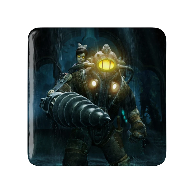 پیکسل خندالو طرح بازی بایوشاک (Bioshock) مدل مربعی کد 31356