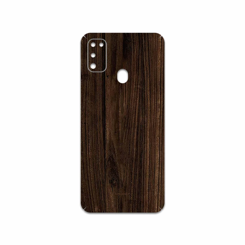 برچسب پوششی ماهوت مدل Dark Walnut Wood مناسب برای گوشی موبایل سامسونگ Galaxy M30s
