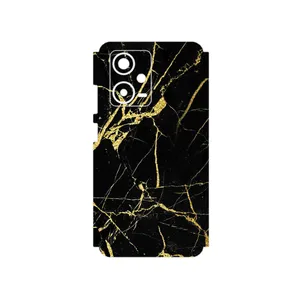 MAHOOT Graphite_Gold_Marble Cover Sticker for Xiaomi Redmi Note 12 Pro Plus
