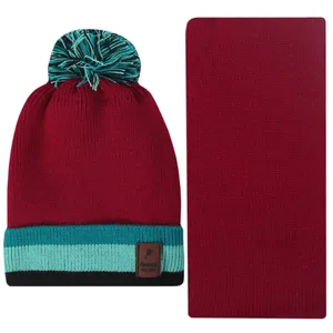 ست کلاه و شال گردن بافتنی بچگانه مدل PJ-106996