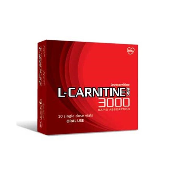 ویال خوراکی ال کارنیتین 3000 بی اس کی بسته 10 عددی
