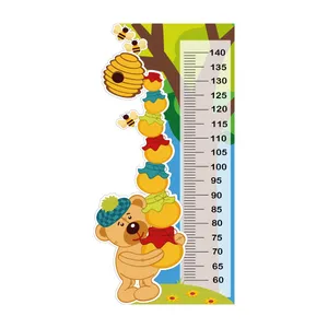 استیکر دیواری کودک تُکتم مدل اندازه گیری قد طرح خرس