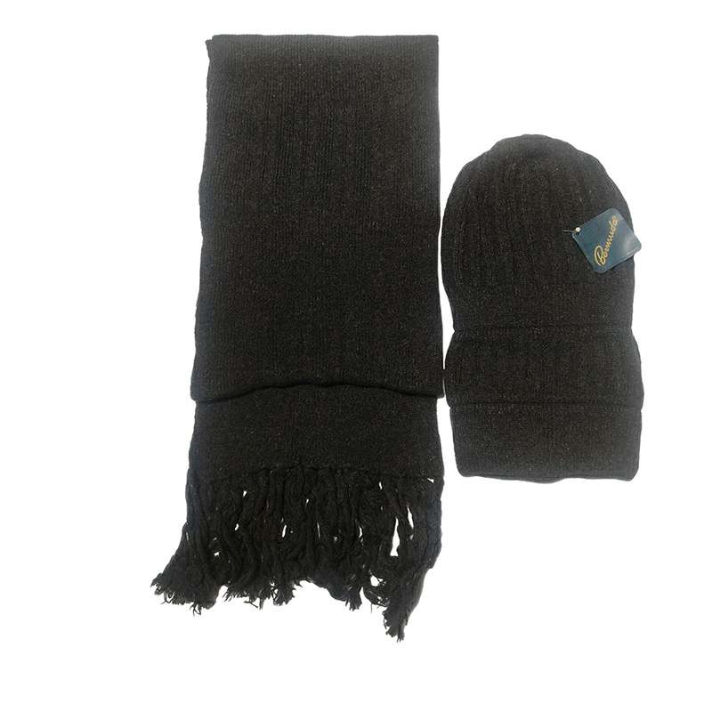 ست کلاه و شال گردن بافتنی مدل  A7727-1