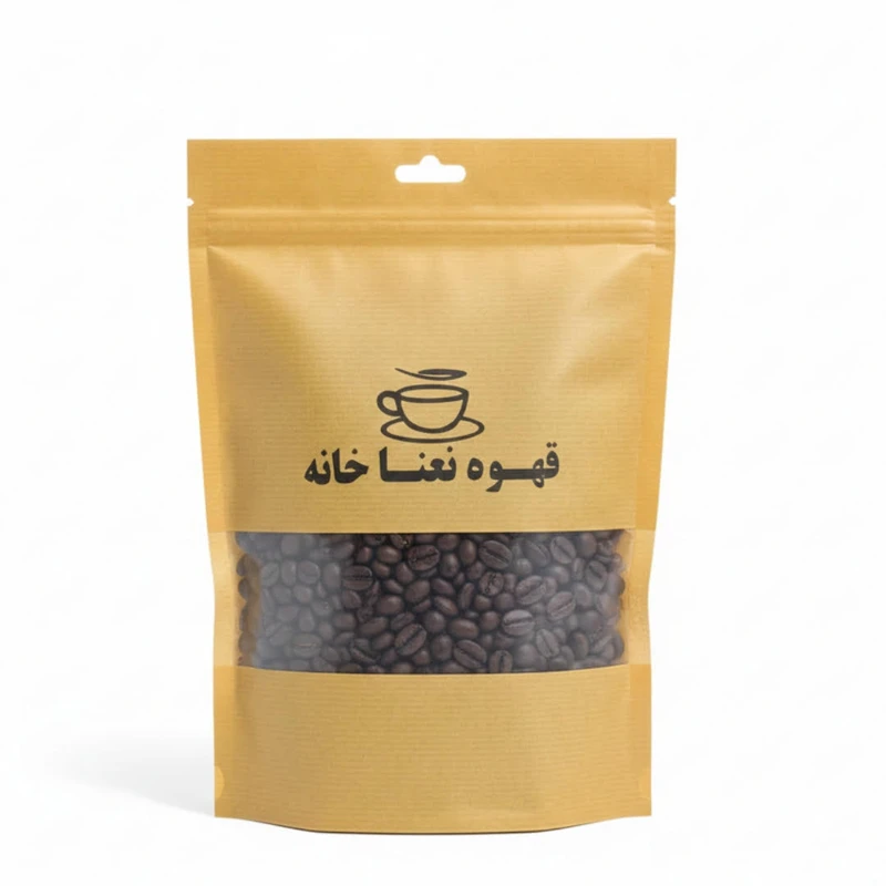 دانه قهوه ترکیبی 30 درصد عربیکا 70 درصد روبستا نعناخانه - 500 گرم
