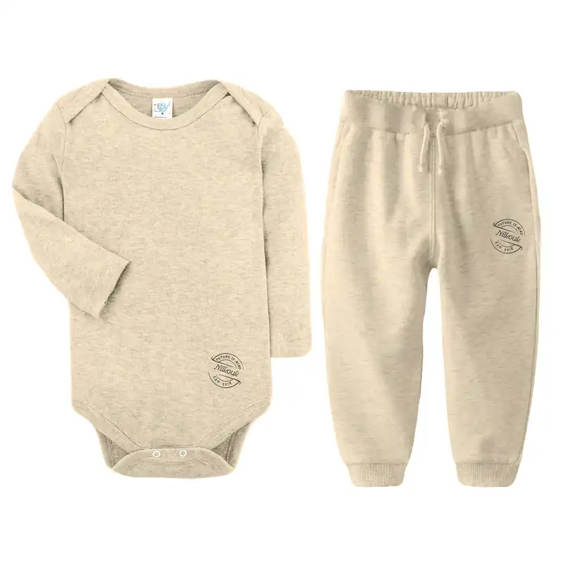 ست بادی و شلوار نوزادی نیل کوک مدل CHOCO MLNG