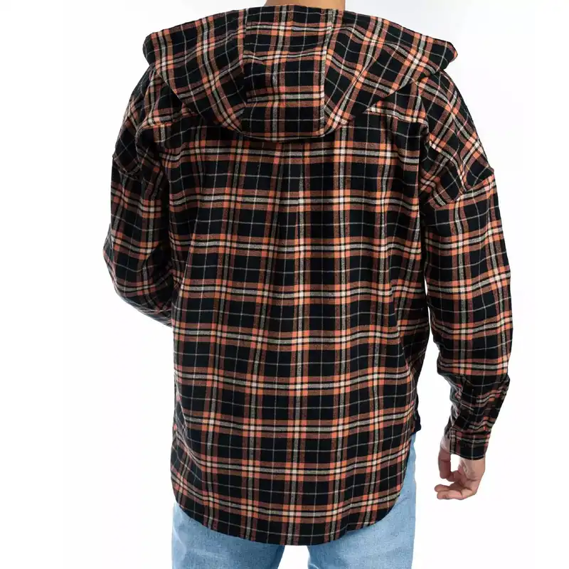 پیراهن آستین بلند مردانه جوتی جینز مدل کلاهدار کد 303096 رنگ مشکی