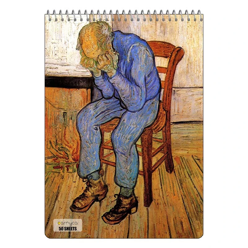 دفتر نقاشی 50 برگ سیمی کارنیکا طرح نقاشی های ون گوگ Van Gogh Paintings کد 20164