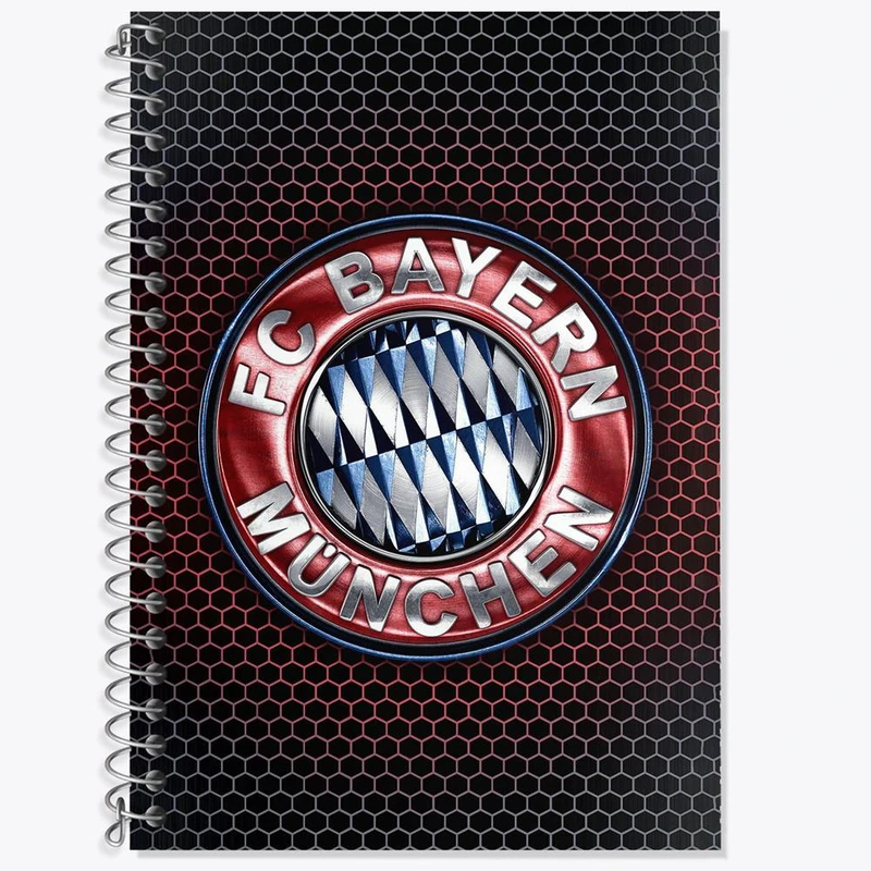 دفتر زبان 50 برگ خندالو مدل دو خط طرح باشگاه بایرن مونیخ کد 26675