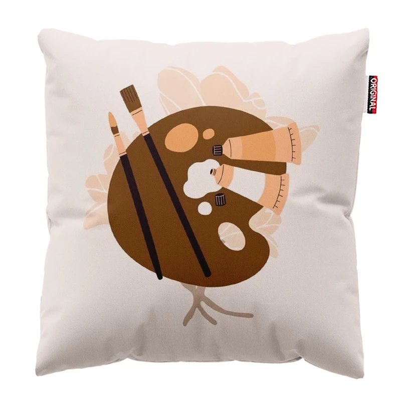 کوسن پاد آفرین مدل پالت و ابزار نقاشی کد 210 سایز 30*30 سانتی متر 