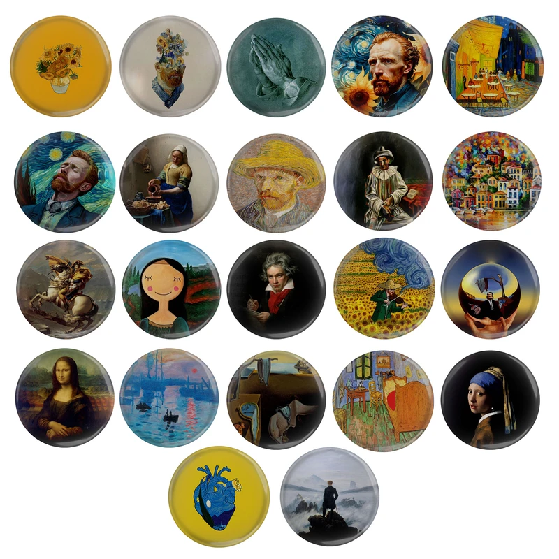 پیکسل مدل S1-25 طرح نقاش های معروف جهان کد مجموعه 22 عددی