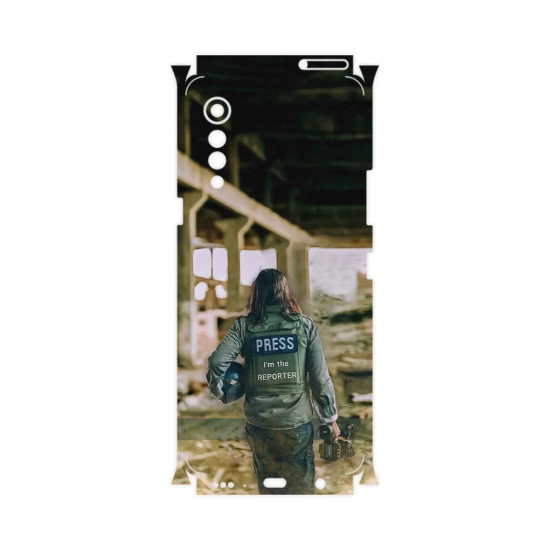 برچسب پوششی ماهوت مدل Reporter-FullSkin مناسب برای گوشی موبایل ال جی Velvet 5G