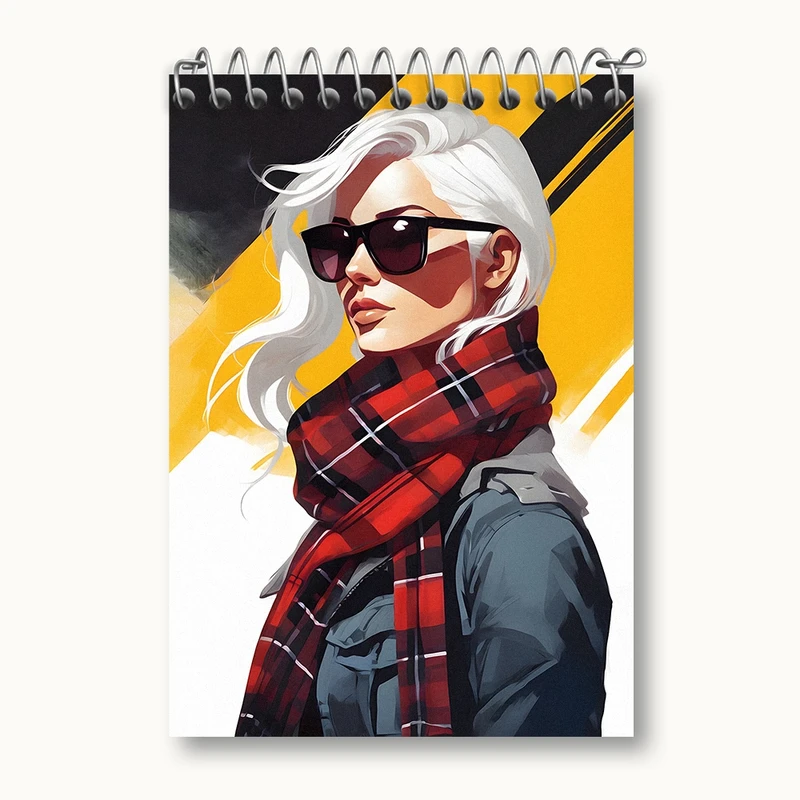 دفتر یادداشت 50 برگ خندالو مدل دخترانه کد N33