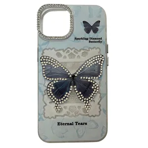 کاور مدل فانتزی طرح پروانه نگین دار کد 537 مناسب برای گوشی موبایل اپل iPhone 13 / 14
