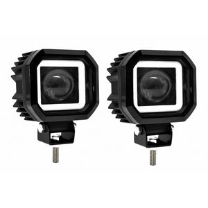 چراغ پروژکتور موتور سیکلت اسنو کمپ مدل DAYLIGHT SQUARE بسته دو عددی
