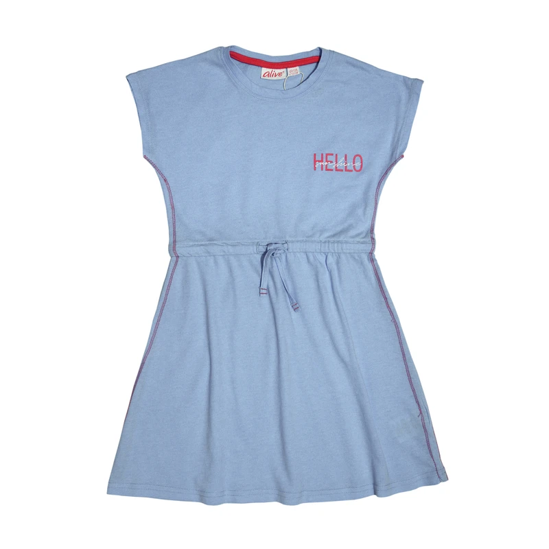 پیراهن بدون آستین یقه گرد دخترانه مدل KM34