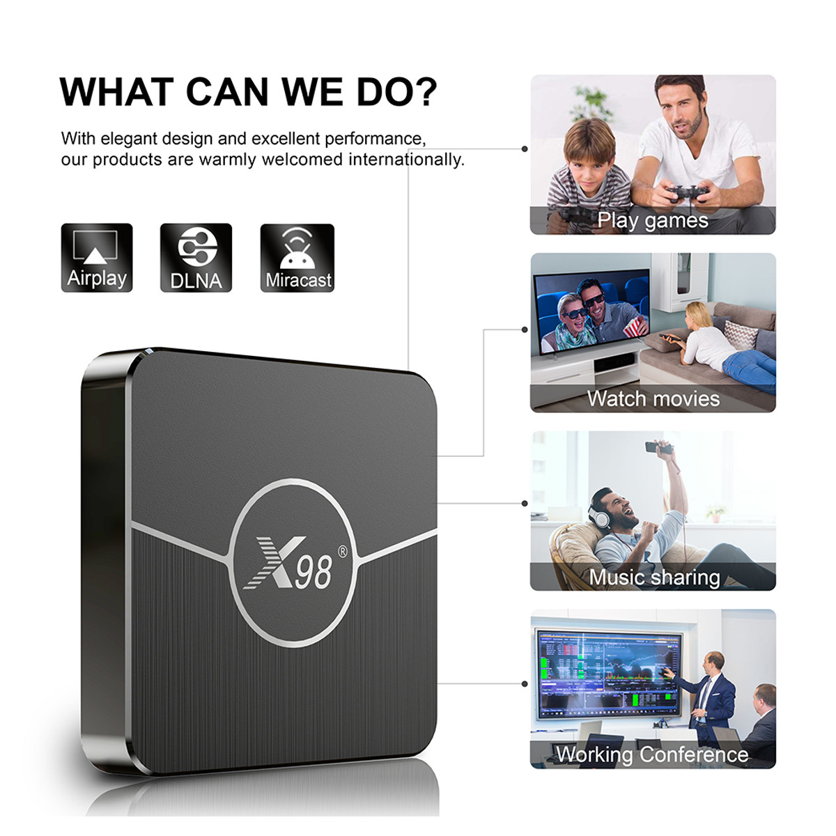 اندروید باکس مدل X98 Plus 4/32