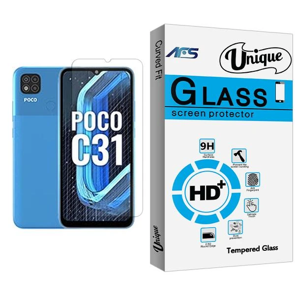محافظ صفحه نمایش ای اف اس مدل Unique Glass MIX001 مناسب برای گوشی موبایل شیائومی Poco C31
