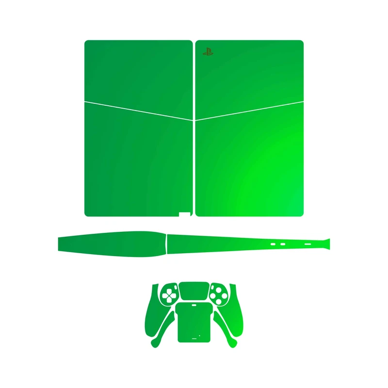 برچسب کنسول و دسته بازی PS5 Slim Digital Edition ماهوت مدل Matte Green